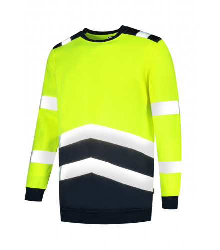 Unisex reflexná mikina Sweater High Vis Bicolor s UV ochranou